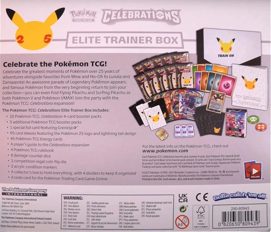 Pokemon: Celebrations Elite Trainer Box