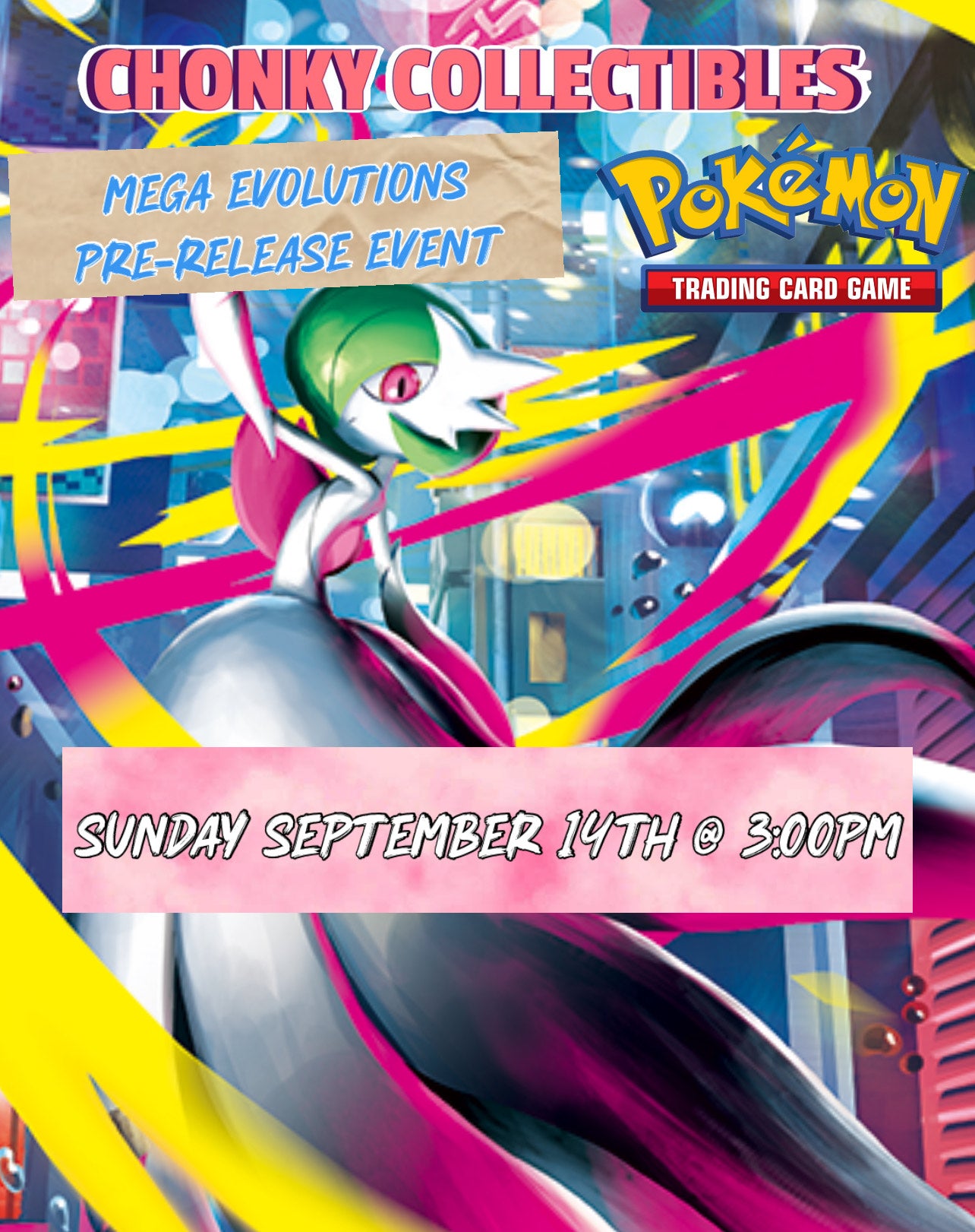 Pokémon Mega Evolution Prerelease - September 14th - Sunday @ 3:00 PM