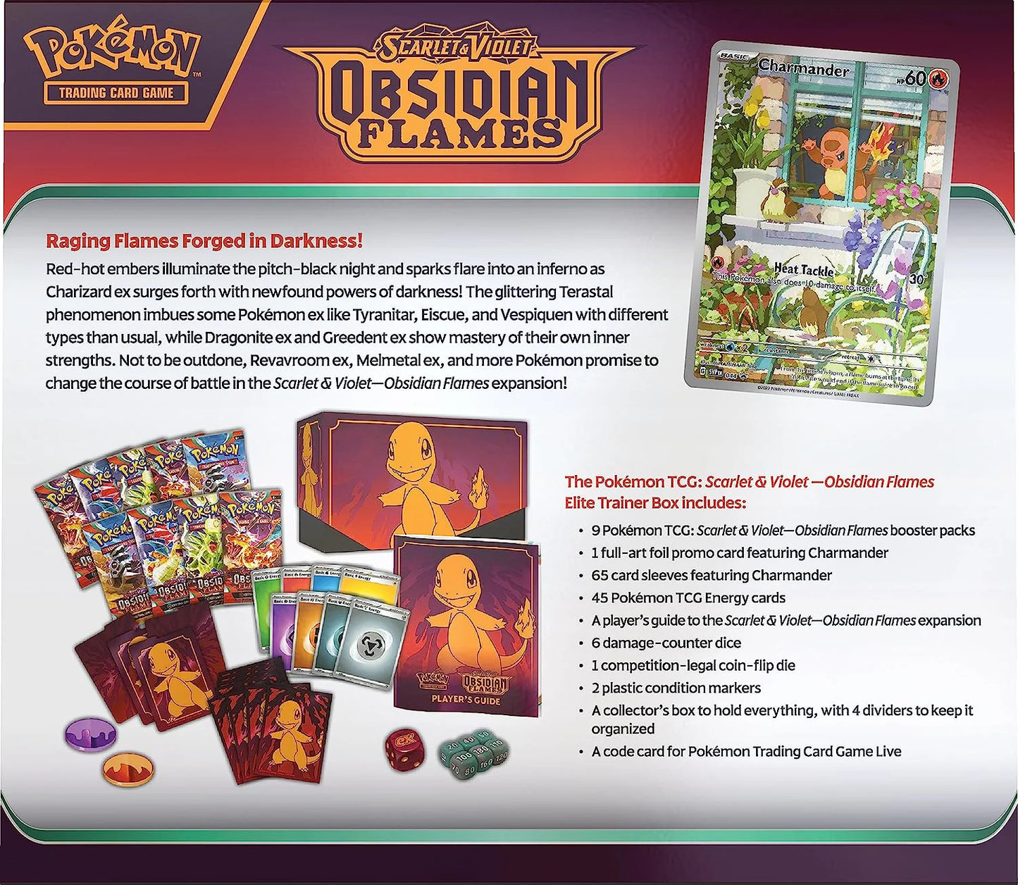 Pokemon: Scarlet & Violet - Obsidian Flames Elite Trainer Box