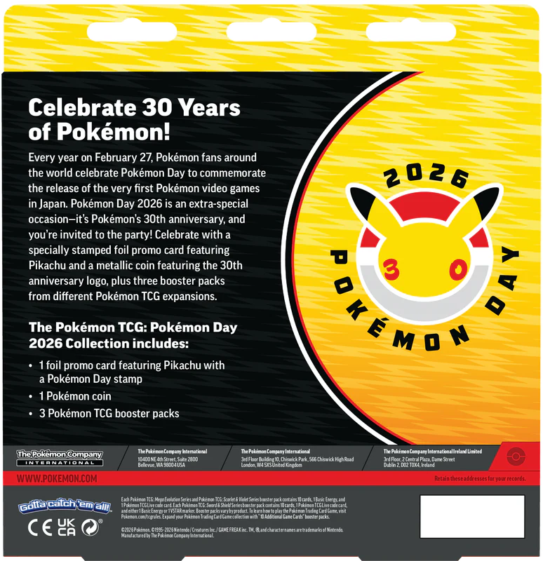 Pokemon Day 2026 Collection Box (Max 3)