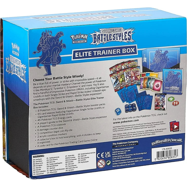 Pokemon: Sword & Shield - Battle Styles Elite Trainer Box (Rapid Strike Urshifu)
