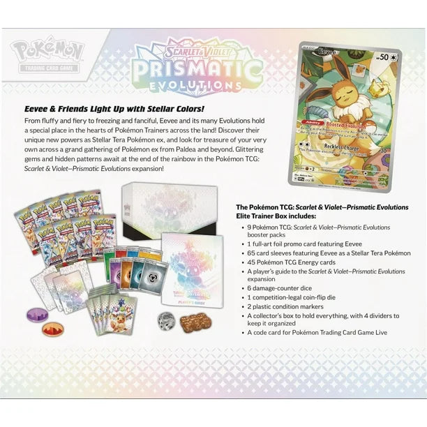 Pokemon: Scarlet & Violet - Prismatic Evolutions Elite Trainer Box