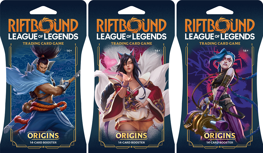 RIFTBOUND LEAGUE OF LEGENDS TCG ORIGINS SLEEVED BOOSTER PACK