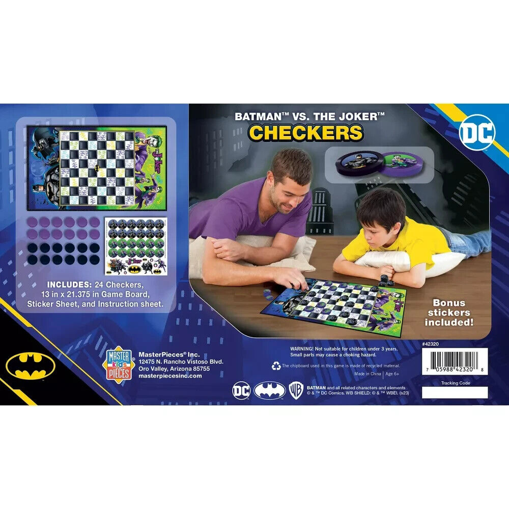 Batman vs The Joker Checkers