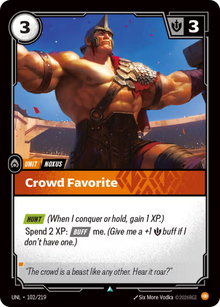 Crowd Favorite [Uncommon] UNL 102/219 - Riftbound Unleashed