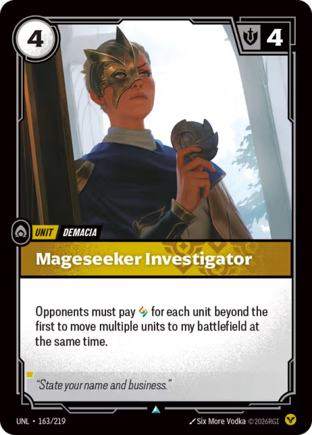 Mageseeker Investigator [Uncommon] UNL 163/219 - Riftbound Unleashed