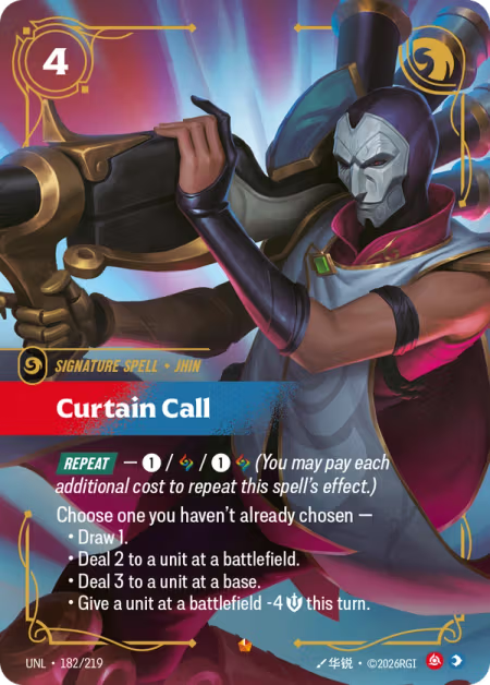 Curtain Call [Epic] UNL 182/219 - Riftbound Unleashed