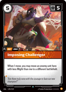 Imposing Challenger [Uncommon] UNL 105/219 - Riftbound Unleashed