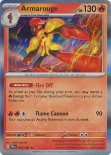 Armarouge [Rare] #015/091 - Paldean Fates