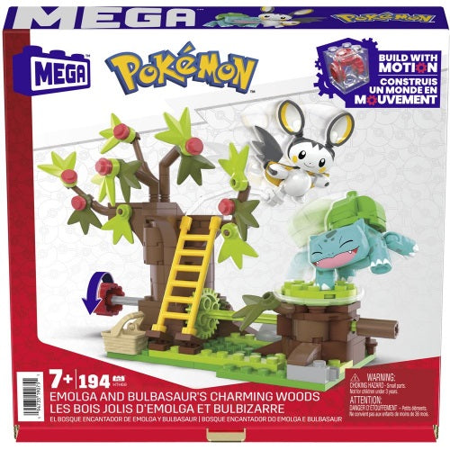 Mega Pokemon: Emolga and Bulbasaur's Charming Woods