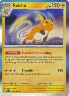 Raichu [Rare] #019/091 - Paldean Fates