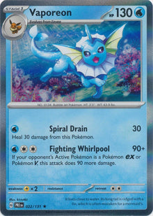 Vaporeon [Rare] #022/131 - Prismatic Evolutions