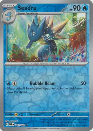 Seadra [Reverse Holo] #031/182 - Paraodx Rift