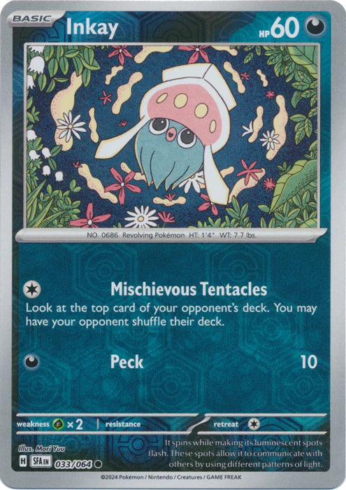 Inkay [Reverse Holo] #033/064 - Shrouded Fable
