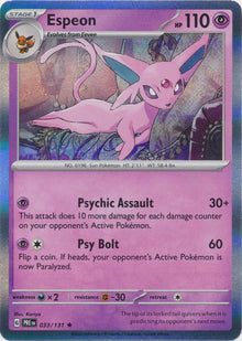 Espeon [Holo] #033/131 - Prismatic Evolutions