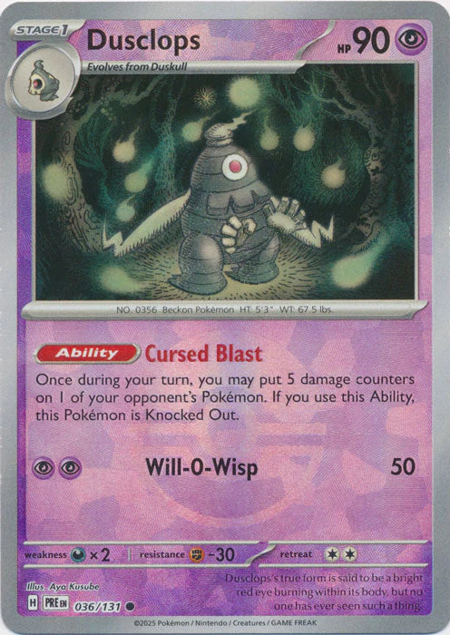 Dusclops [Poke Ball] #036/131 - Prismatic Evolutions