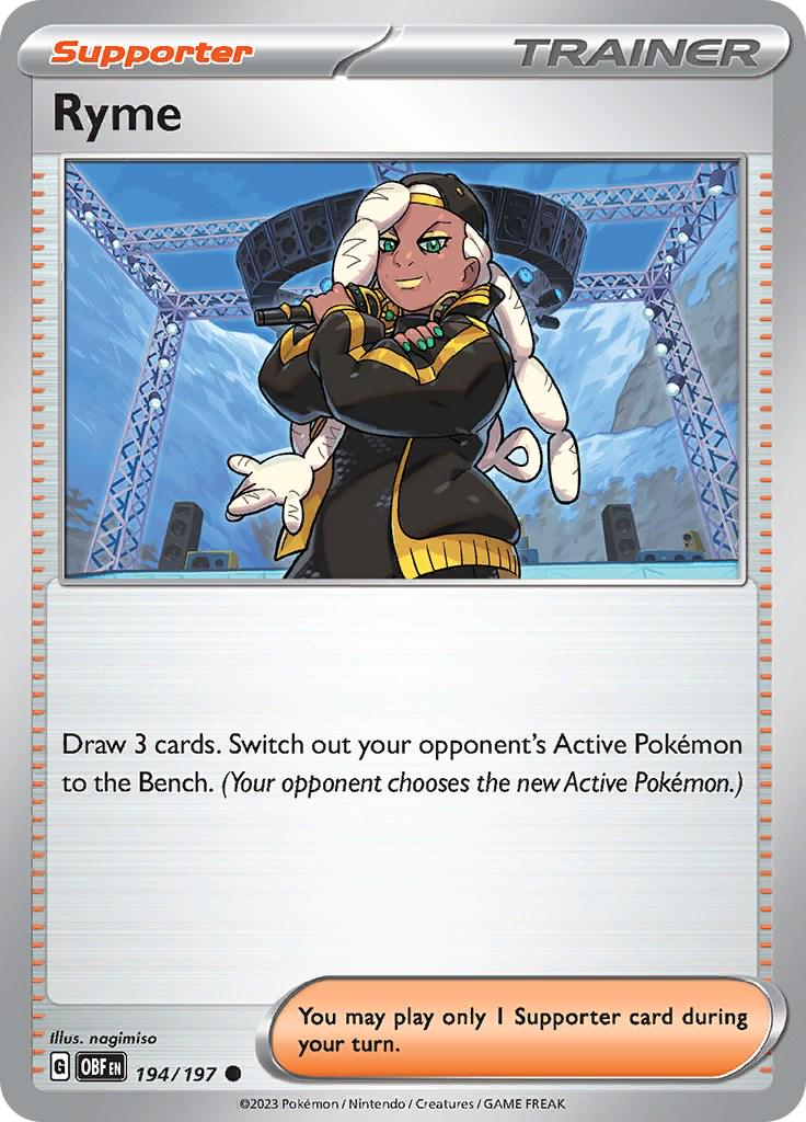 Ryme [Common] #194/197 Pokemon Obsidian Flames