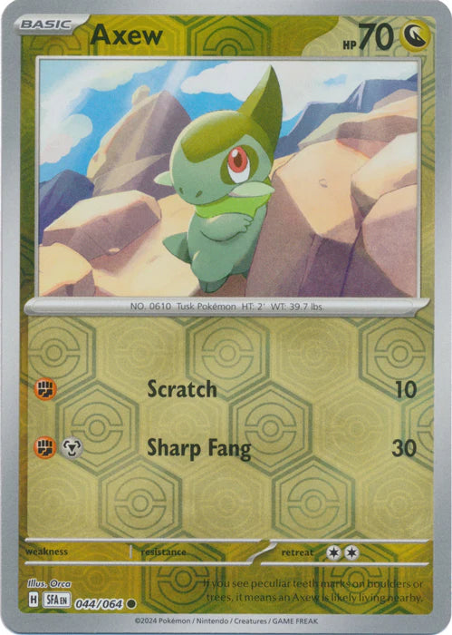 Axew [Reverse Holo] #044/064 - Shrouded Fable