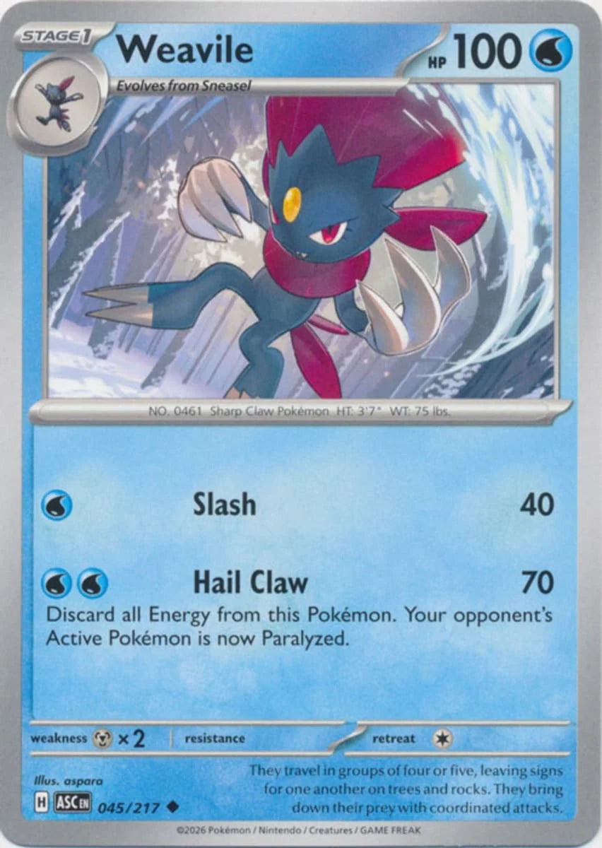 Weavile [Uncommon] #045/217 - Ascended Heroes