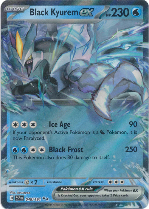 Black Kyurem ex [Double Rare] #048/191 - Surging Sparks