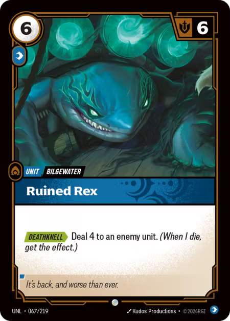Ruined Rex [Common] UNL 067/219 - Riftbound Unleashed