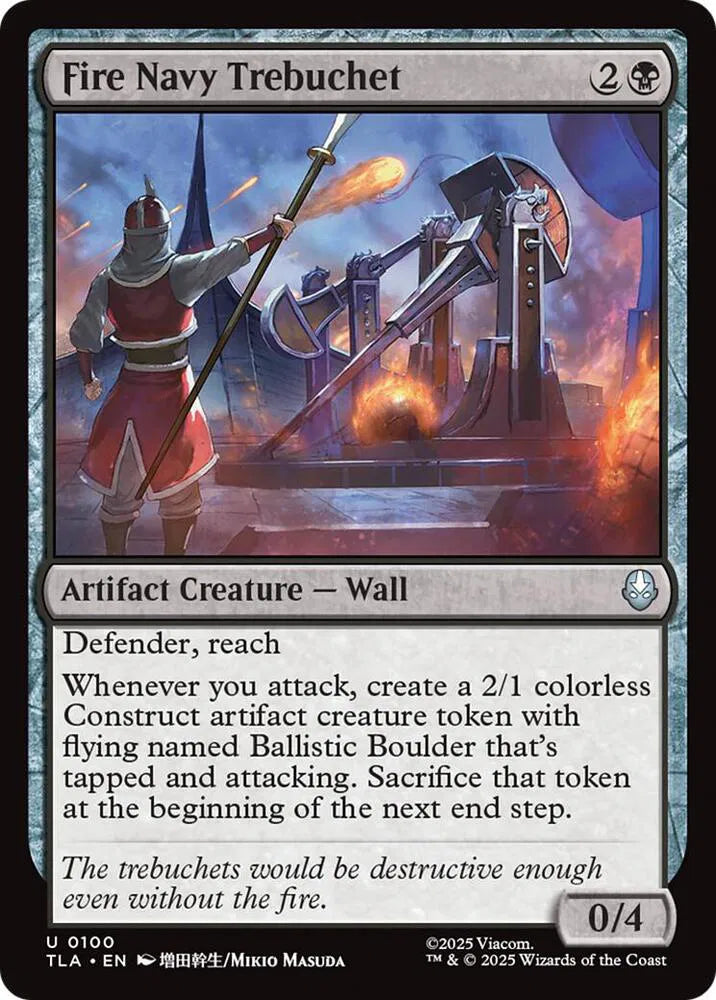 Fire Navy Trebuchet - MTG Avatar: The Last Airbender U 100