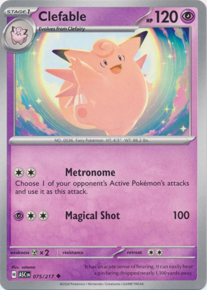 Clefable [Uncommon] #075/217 - Ascended Heroes