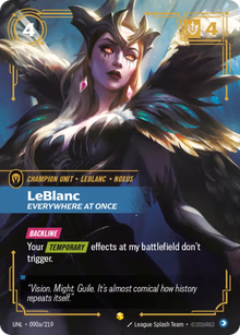 LeBlanc, Everywhere at Once [Alternate Art] UNL 090a/219 - Riftbound Unleashed