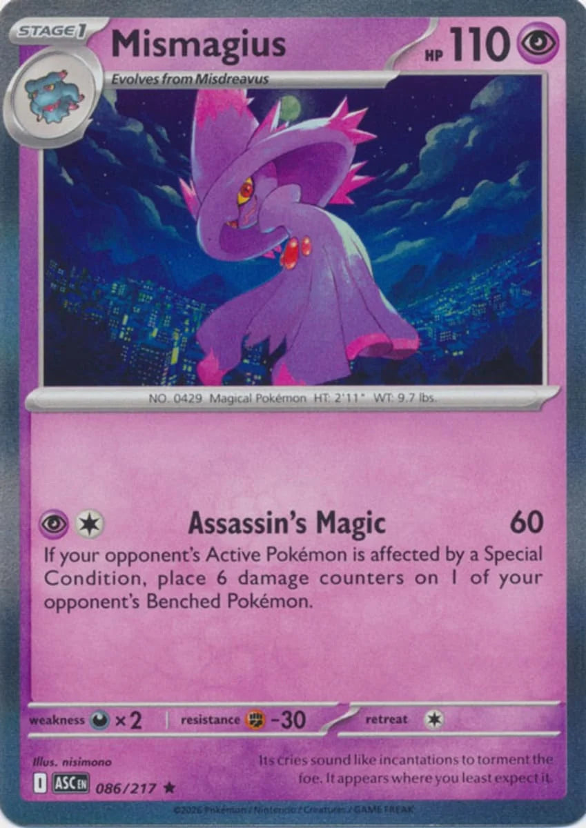 Mismagius [Rare] #086/217 - Ascended Heroes