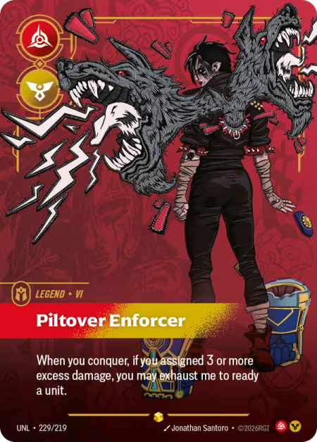 Vi - Piltover Enforcer [Overnumbered] UNL 229/219 - Riftbound Unleashed