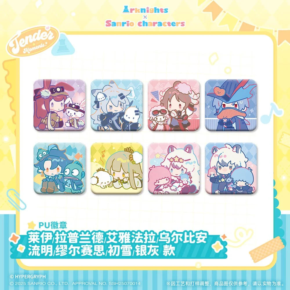 Arknights x Sanrio Tender Moments PU Square Pin