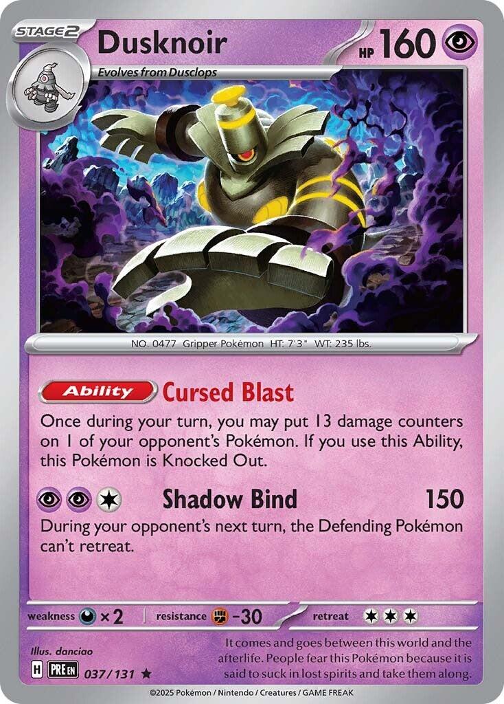 Dusknoir [Holo Rare] #037/131 - Pokemon Prismatic Evolutions
