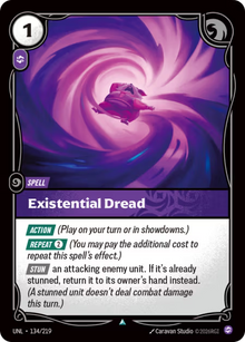 Existential Dread [Uncommon] UNL 134/219 - Riftbound Unleashed