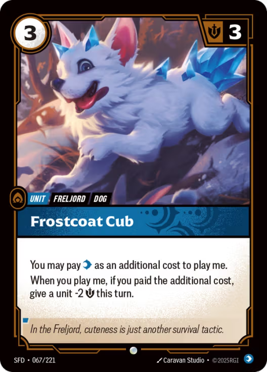 Frostcoat Cub [Common] SFD 067/221 - Riftbound Spiritforged