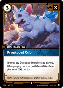 Frostcoat Cub [Common] SFD 067/221 - Riftbound Spiritforged