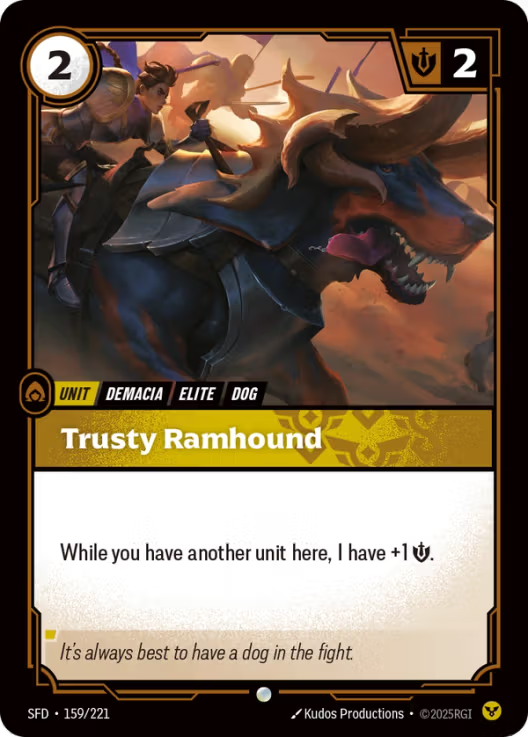 Trusty Ramhound [Common] SFD 159/221 -  Riftbound Spiritforged