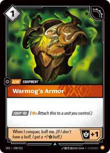 Warmog's Armor [Uncommon] SFD 108/221 -  Riftbound Spiritforged