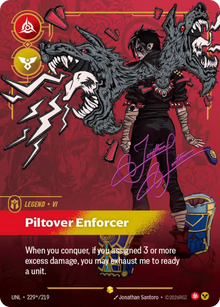 Vi - Piltover Enforcer [Signature Overnumbered] UNL 229*/219 - Riftbound Unleashed