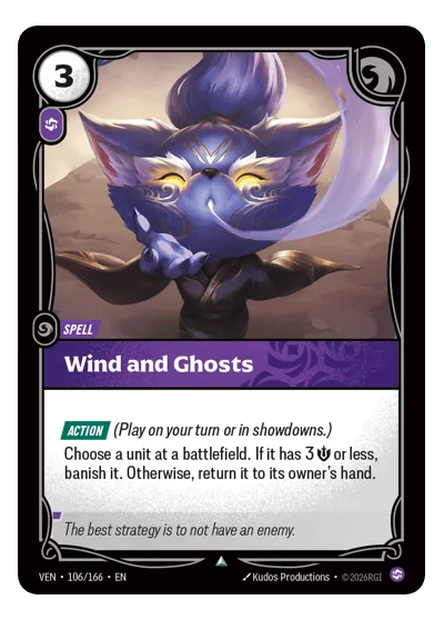Wind and Ghosts [Uncommon] #106/166 - Vendetta