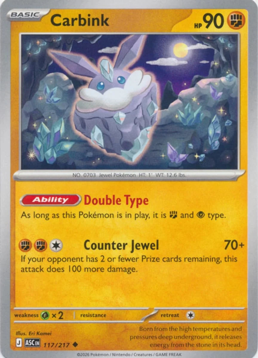 Carbink [Uncommon] #117/217 - Ascended Heroes