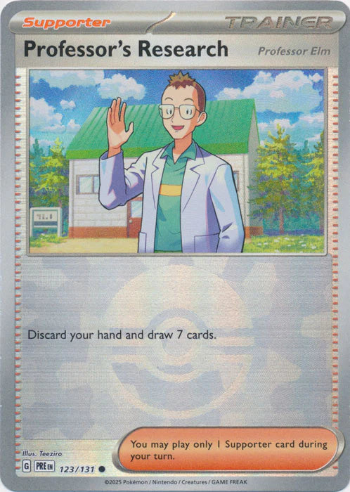 Professor's Research Elm [Poke Ball] #123/131 - Prismatic Evolutions