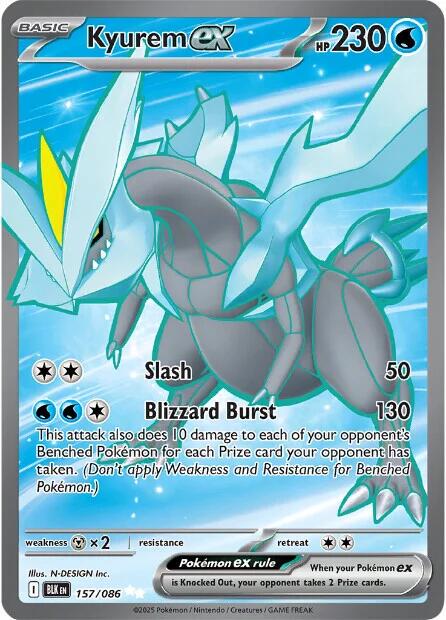 Kyurem Ex [Full Art Ultra Rare] #157/086 - Pokemon Black Bolt