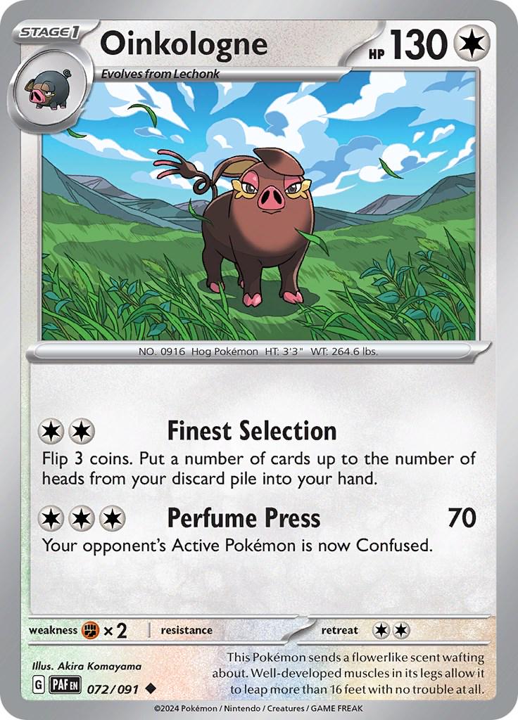Oinkologne [Uncommon] #072/091 - Paldean Fates