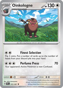 Oinkologne [Uncommon] #072/091 - Paldean Fates