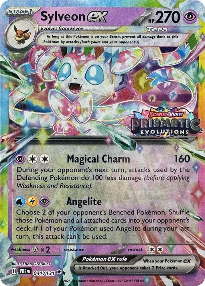 Sylveon ex [Stamped] #041/131 - Prismatic Evolutions