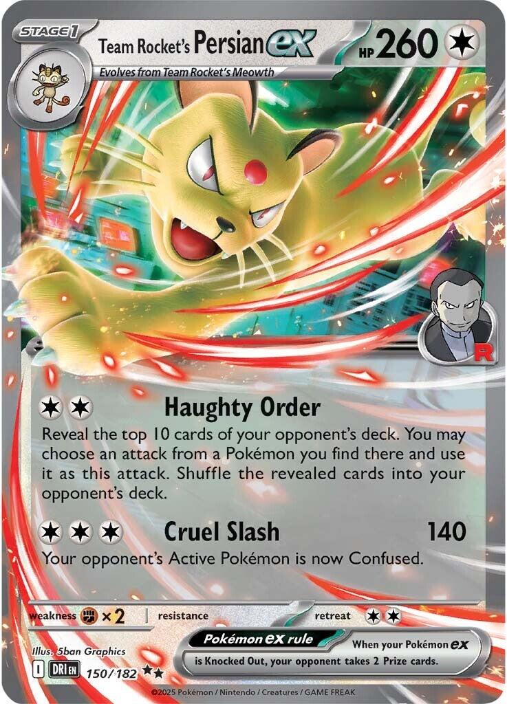 Team Rocket's Persian ex [Double Rare] #150/182 - Destined Rivals