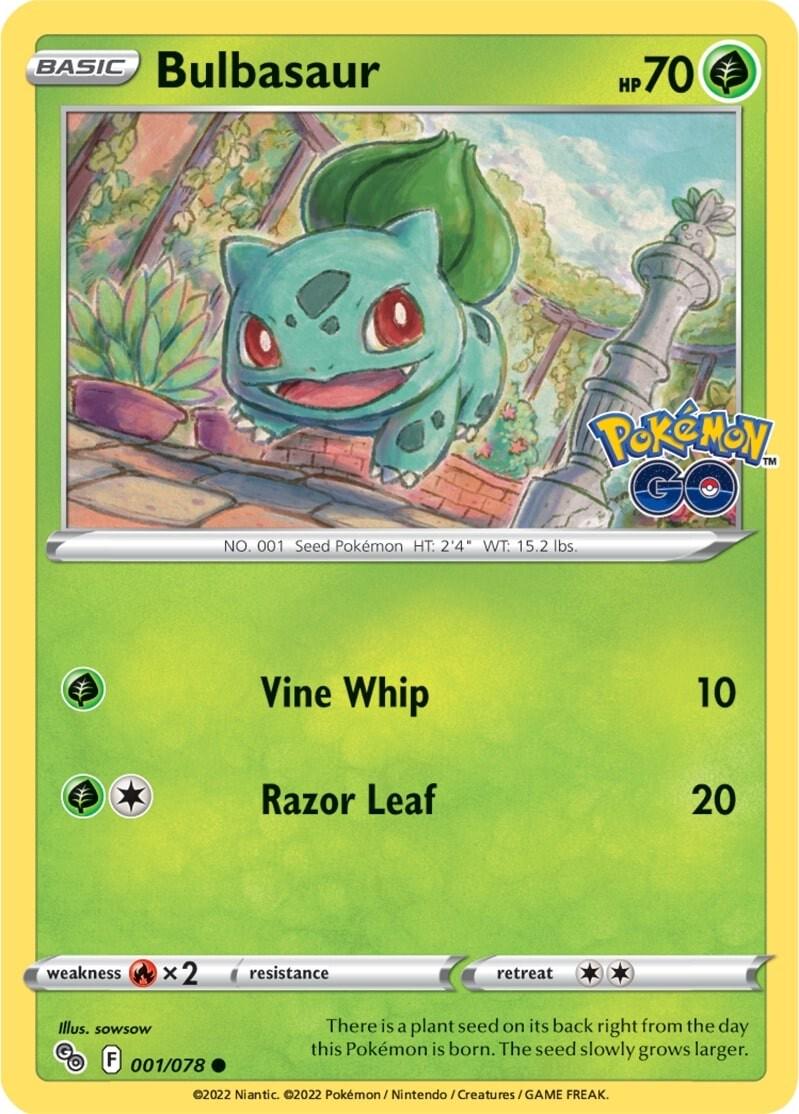 Bulbasaur [Common] #001/078 - Pokemon Go