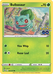 Bulbasaur [Common] #001/078 - Pokemon Go