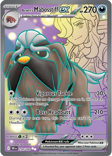 Arven's Mabosstiff ex [Full Art Ultra Rare] #218/182 - Destined Rivals