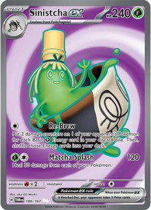 Sinistcha ex [Full Art Ultra Rare] #189/167 - Twilight Masquerade